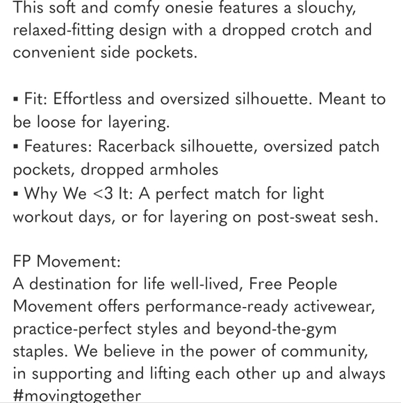 NWOT Free People FP MOVEMENT Hot Shot Onesie Melon size L - Picture 7 of 16